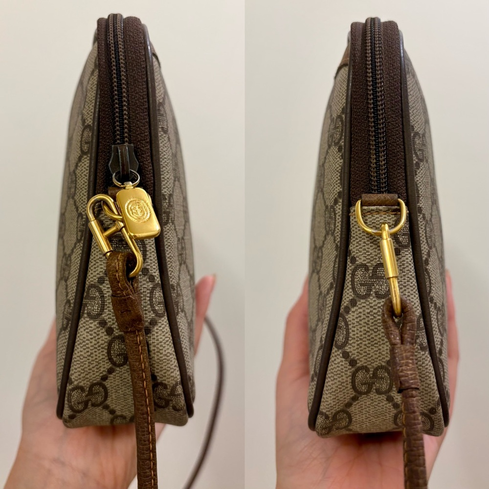 GUCCI monogram interlocking Auth VTG Clutch Crossbody Shoulder Bag💫 - Picture 7 of 17